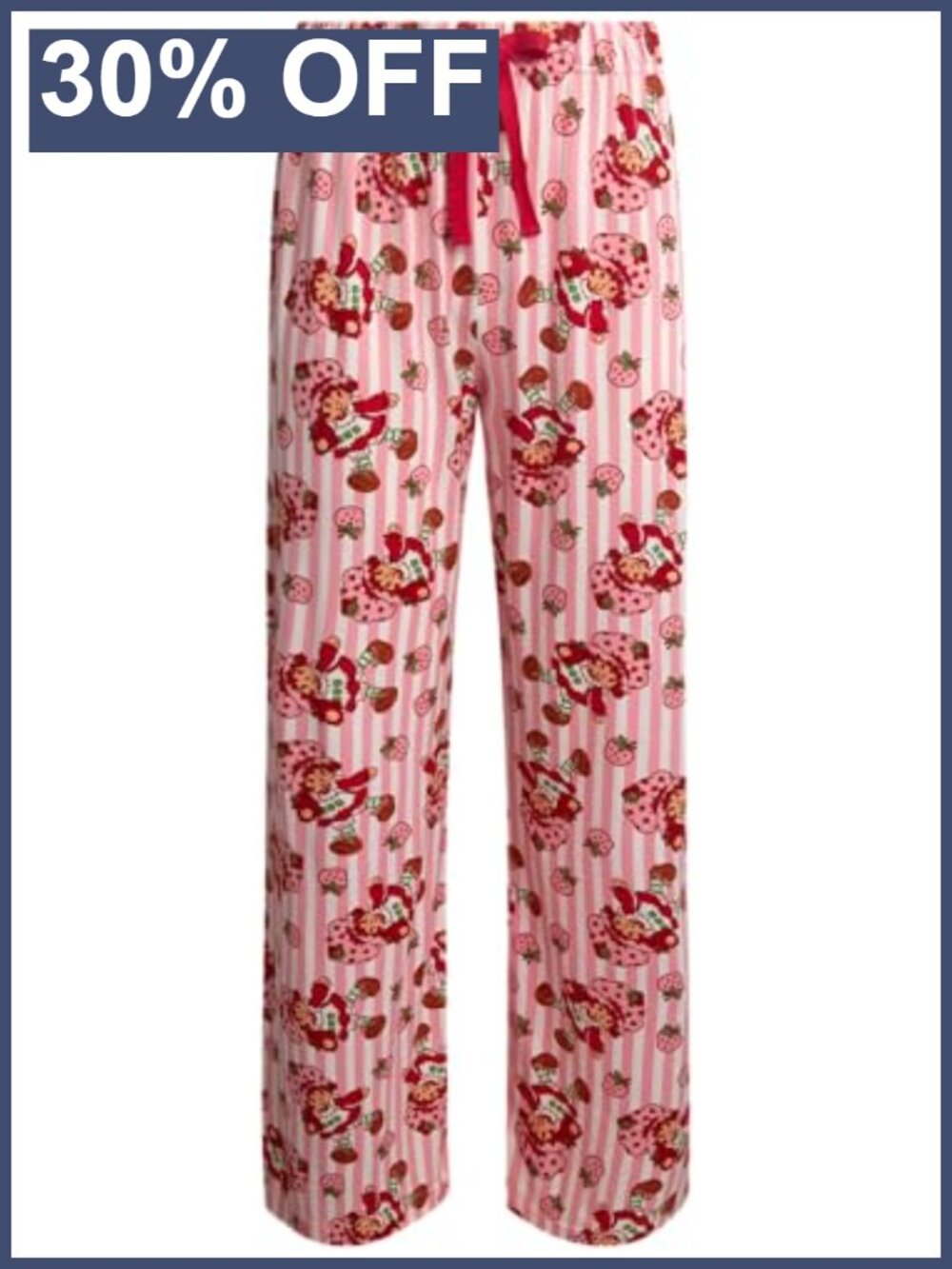 Strawberry Shortcake Womens Pajama Lounge Pants Drawstring Wide Leg